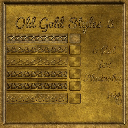 Old Gold Style 2 для Photoshop