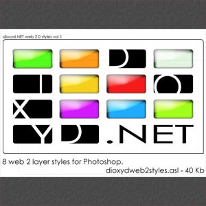 web 2 styles vol. 1 для фотошопа